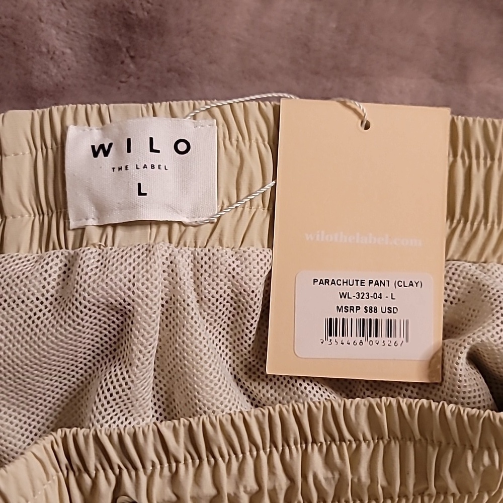 Wilo Parachute Pants Cream sz Lg - Picture 3 of 7